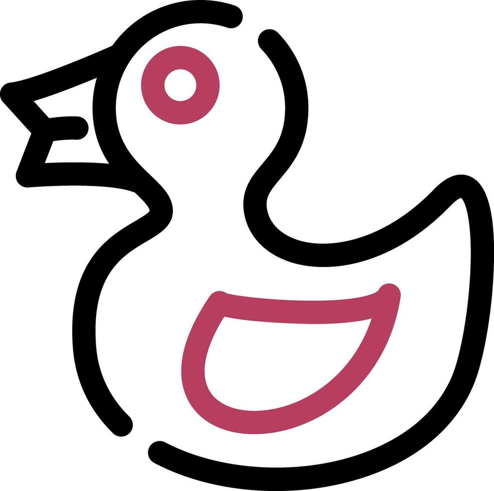 Rubber Duck Creative Icon Design vector