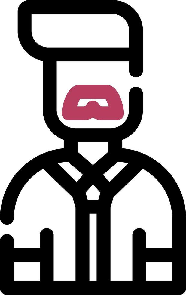 Male Professor Creative Icon Design vector