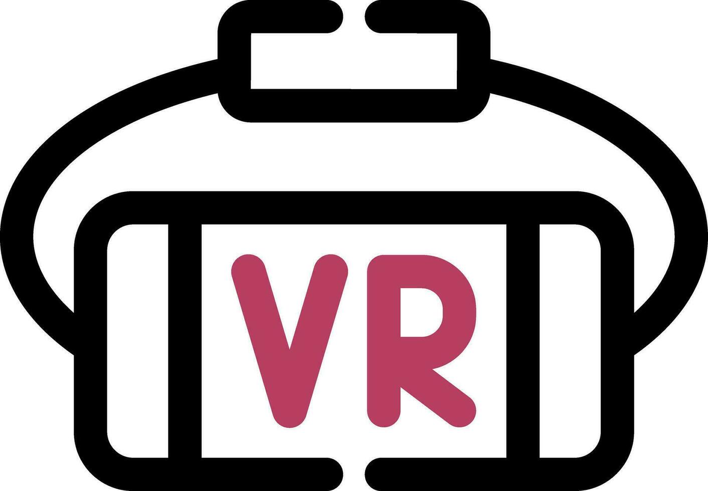 VR Glasses Creative Icon Design vector