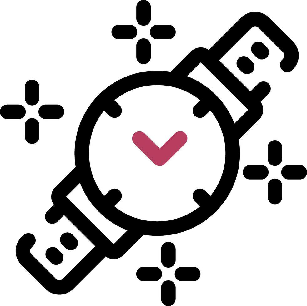 diseño de icono creativo de reloj de pulsera vector