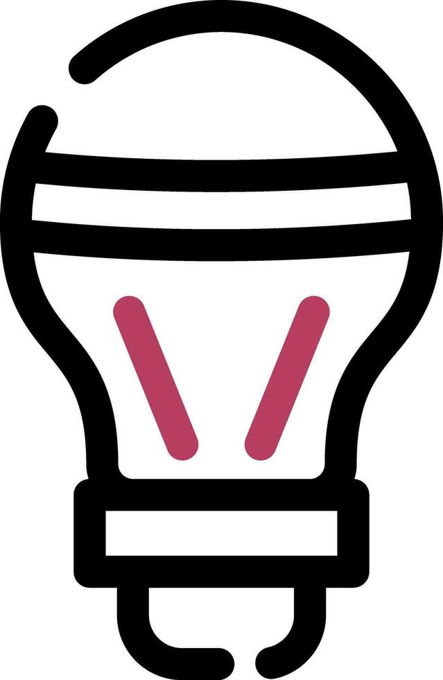 LED Bulb Creative Icon Design vector