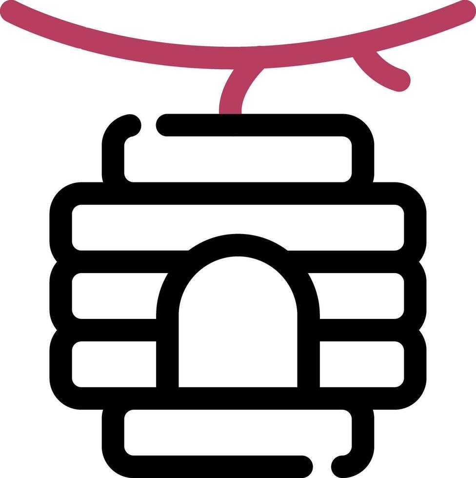 Bee Hive Creative Icon Design vector