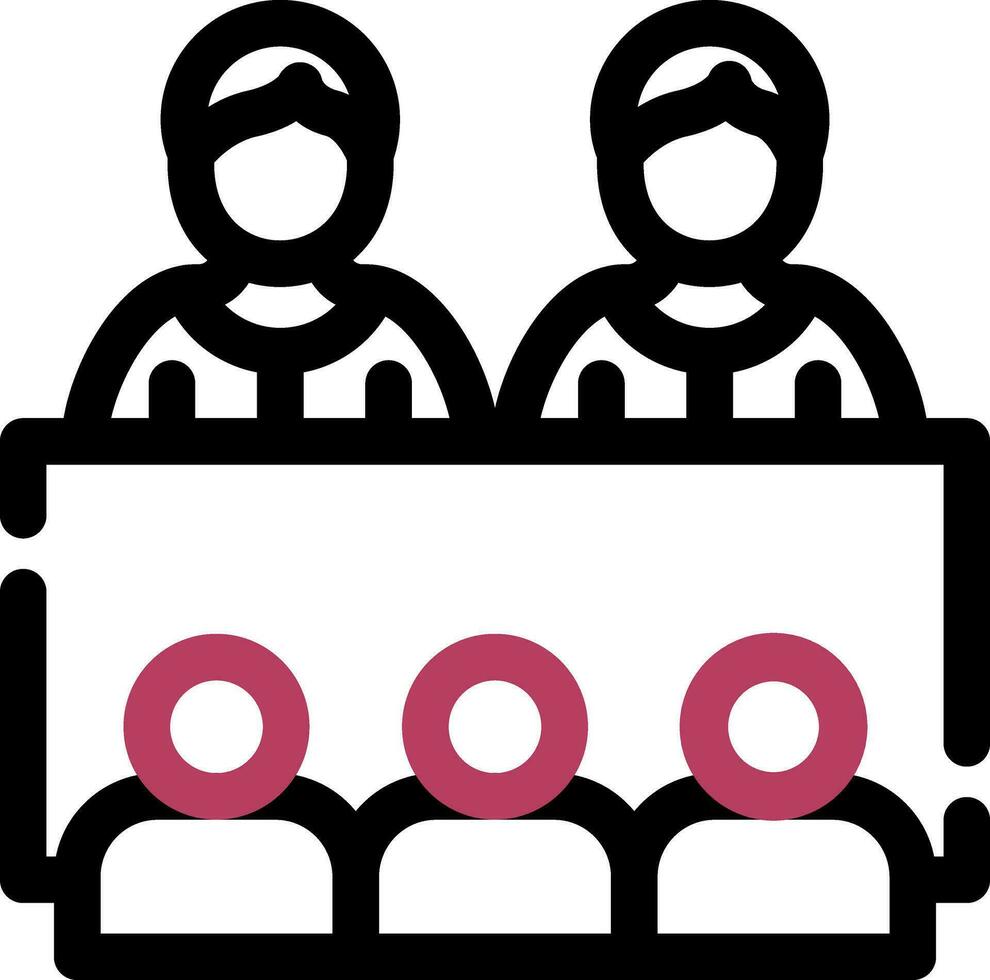 Company Meeting Creative Icon Design vector