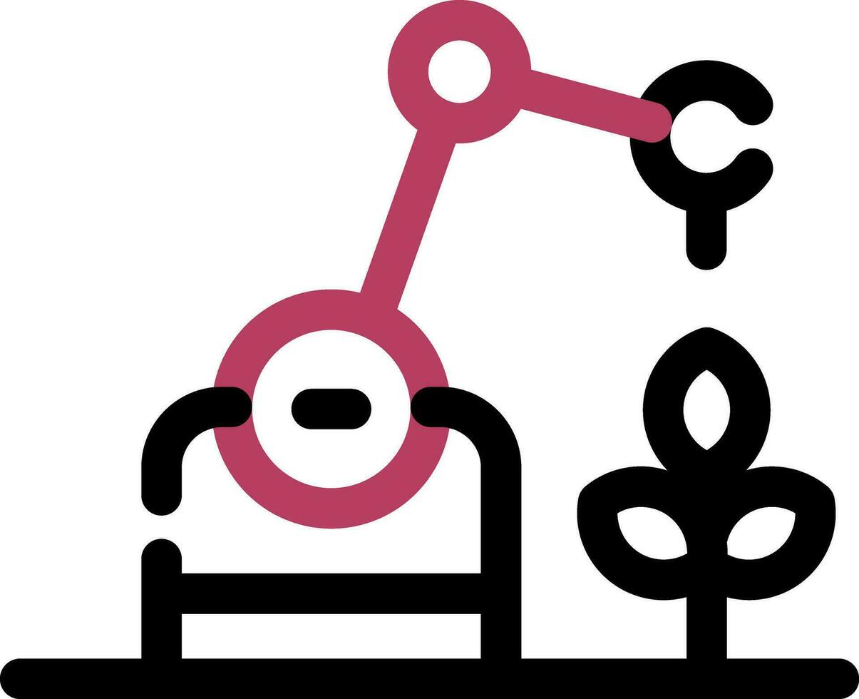 Agricultural Robot Creative Icon Design vector