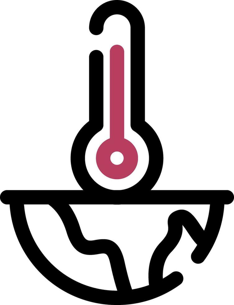 Global Warming Creative Icon Design vector