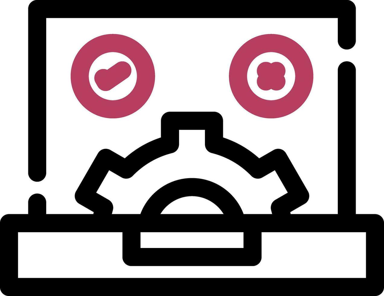 QA Testing Creative Icon Design vector
