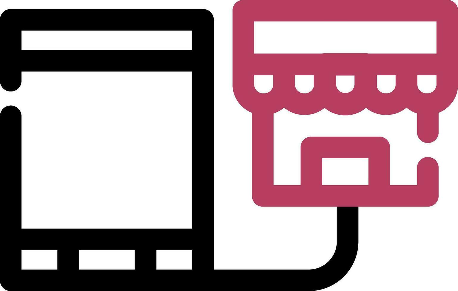Showrooming Creative Icon Design vector