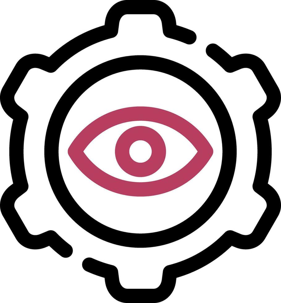 Eye Setting Creative Icon Design vector