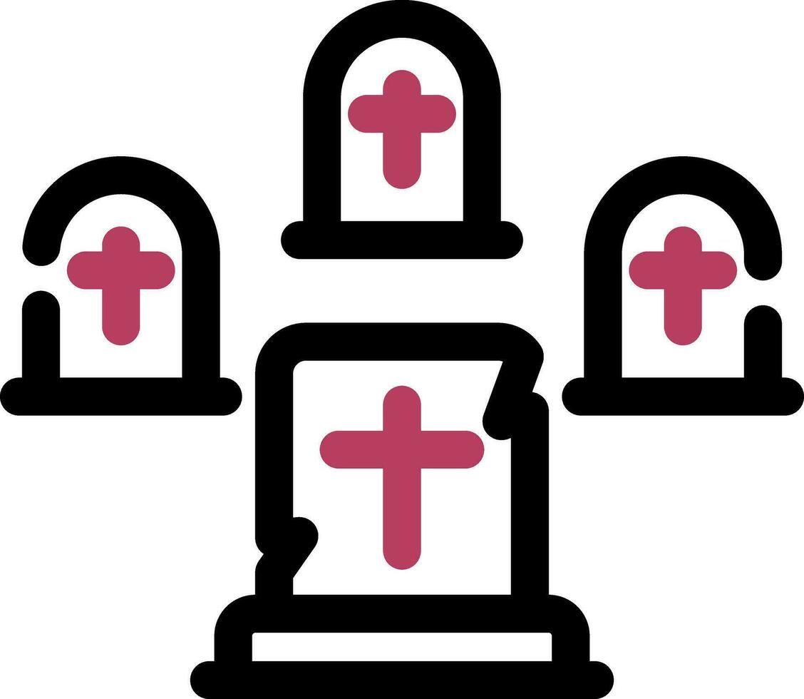 Graveyard Creative Icon Design vector