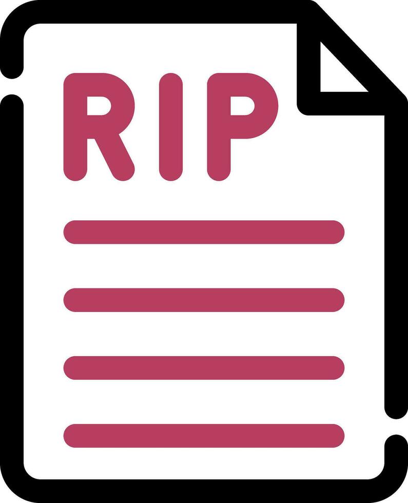 Death Certificate Creative Icon Design vector