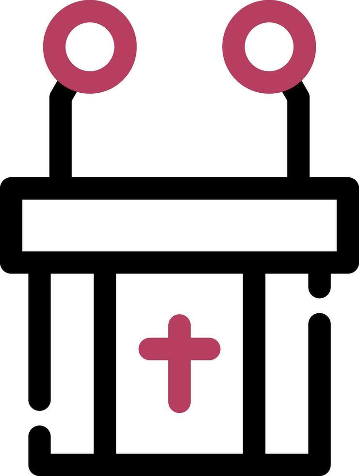 Pulpit Creative Icon Design vector