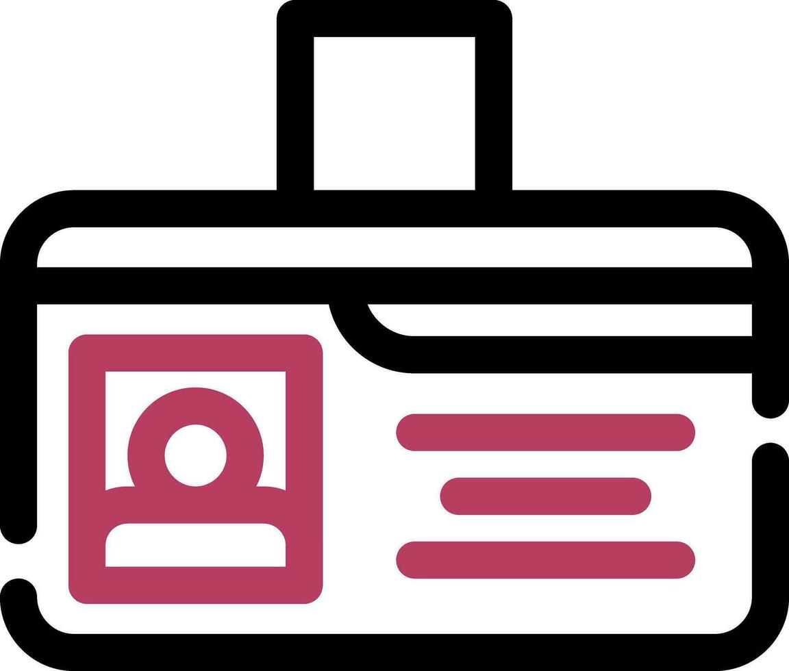 Identification Card Creative Icon Design vector