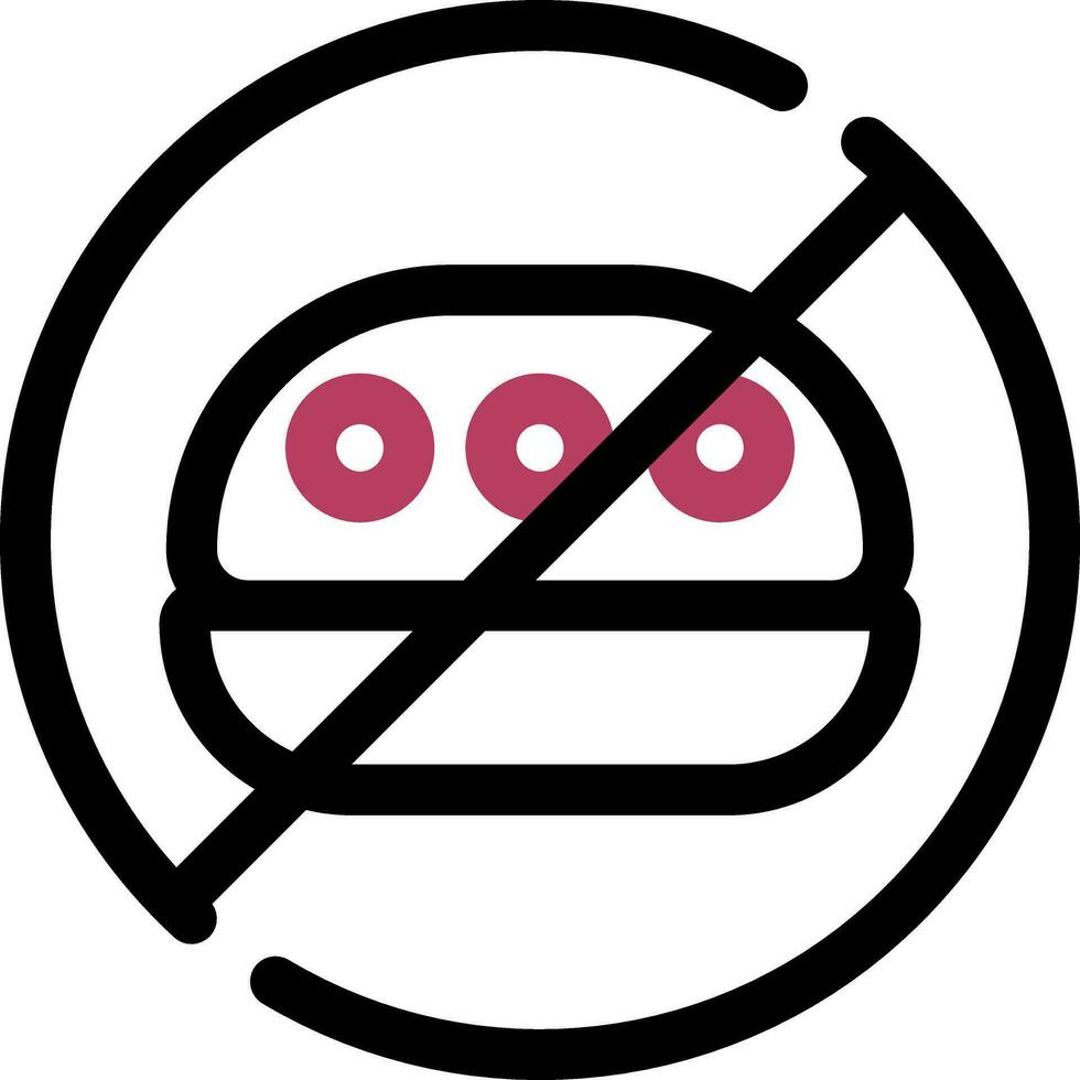 No Food Creative Icon Design vector