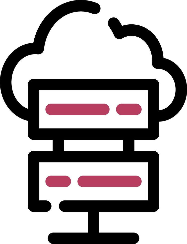 nube informática creativo icono diseño vector