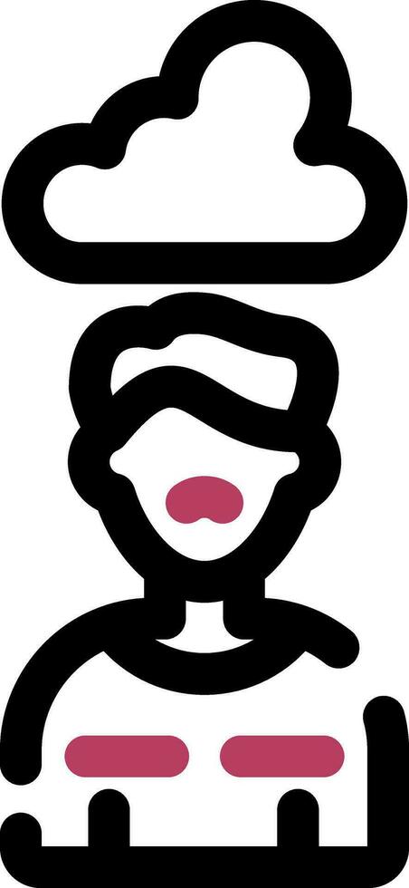 Sad Creative Icon Design vector
