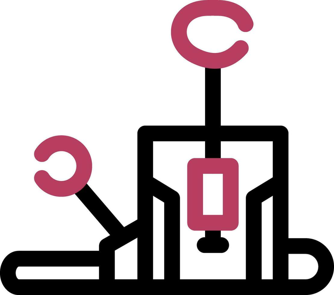 Pilates Chair Creative Icon Design vector