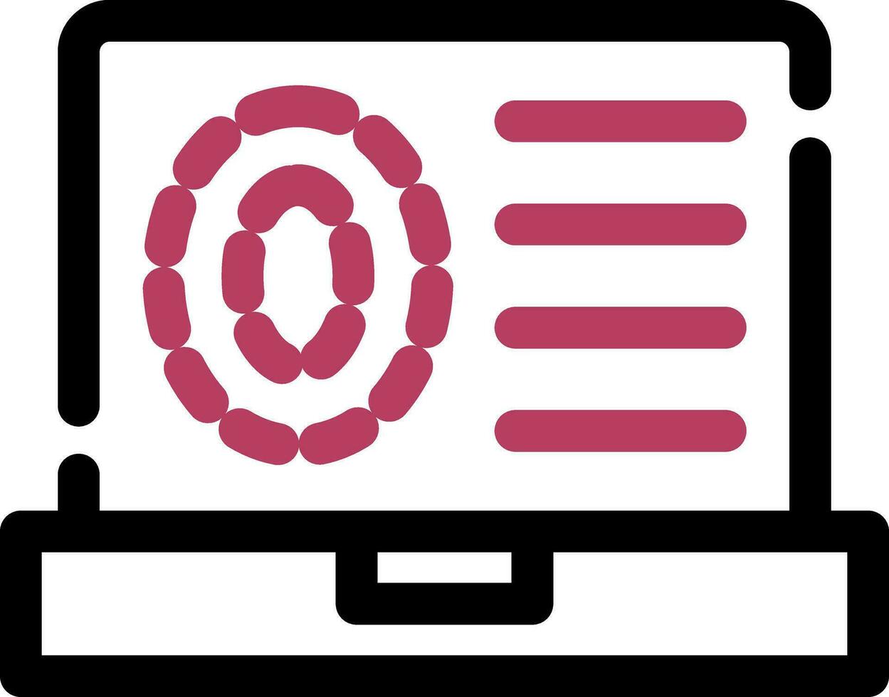 Biometrics Creative Icon Design vector