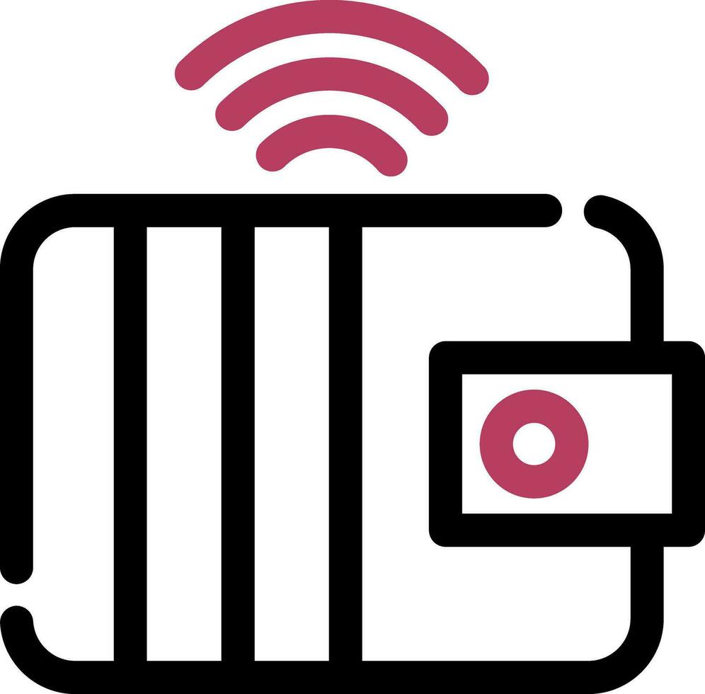 Smart Wallet Creative Icon Design vector