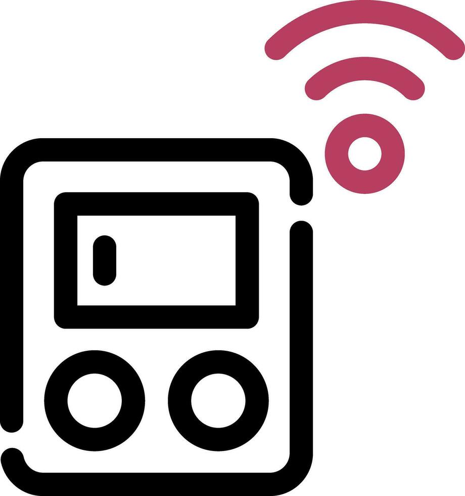 Smart Meter Creative Icon Design vector