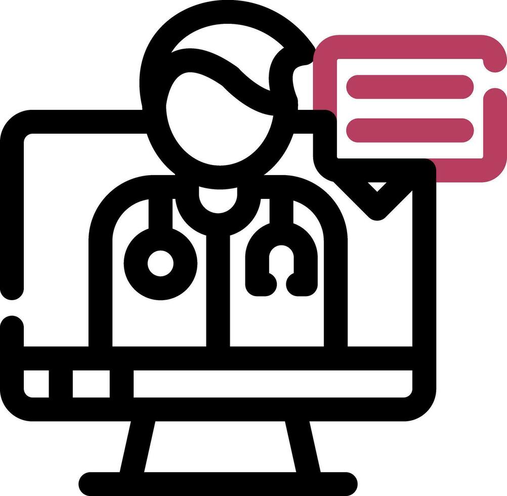 Telemedicine Creative Icon Design vector