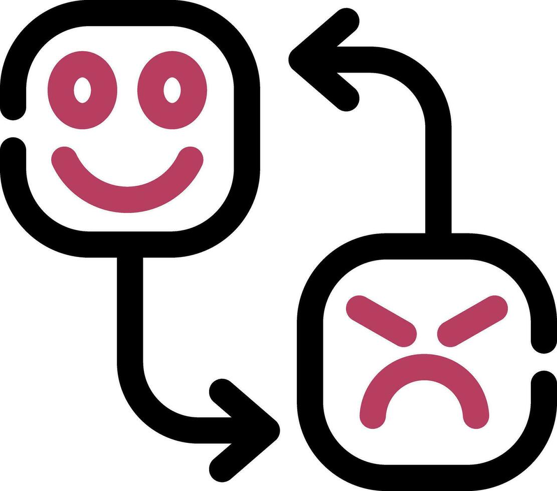 Mood Swing Creative Icon Design vector