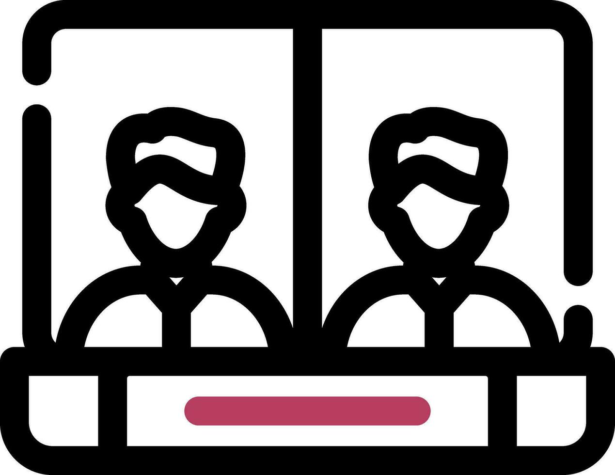 Online Meeting Creative Icon Design vector