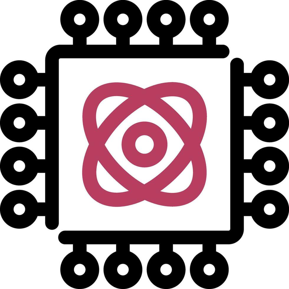 Quantum Technology Creative Icon Design vector