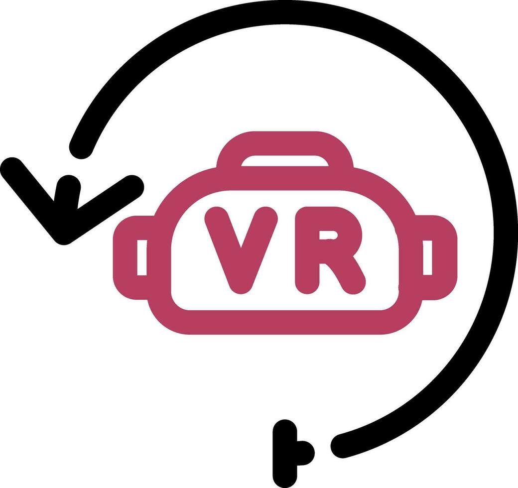 Virtual Reality Creative Icon Design vector