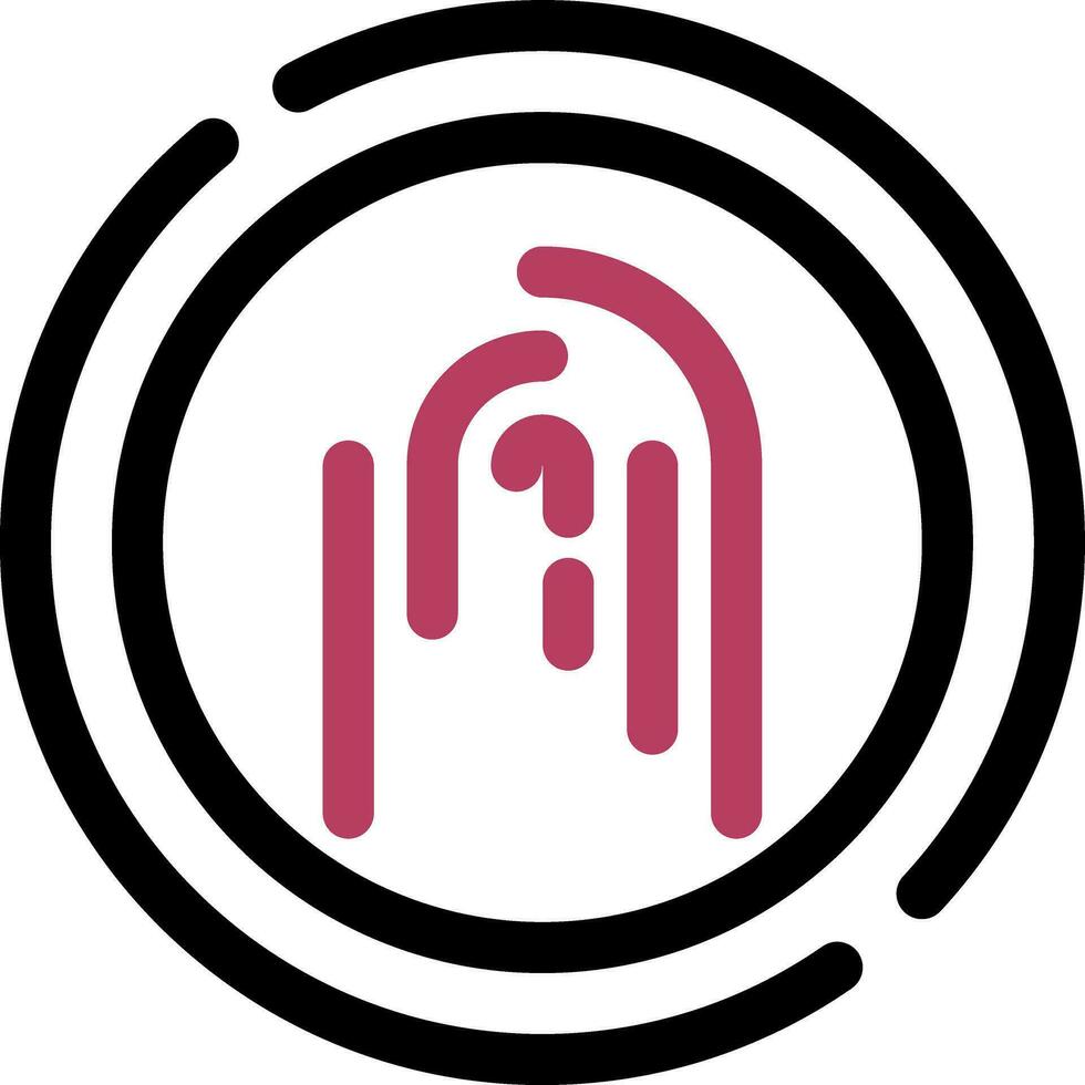 Fingerprint Creative Icon Design vector