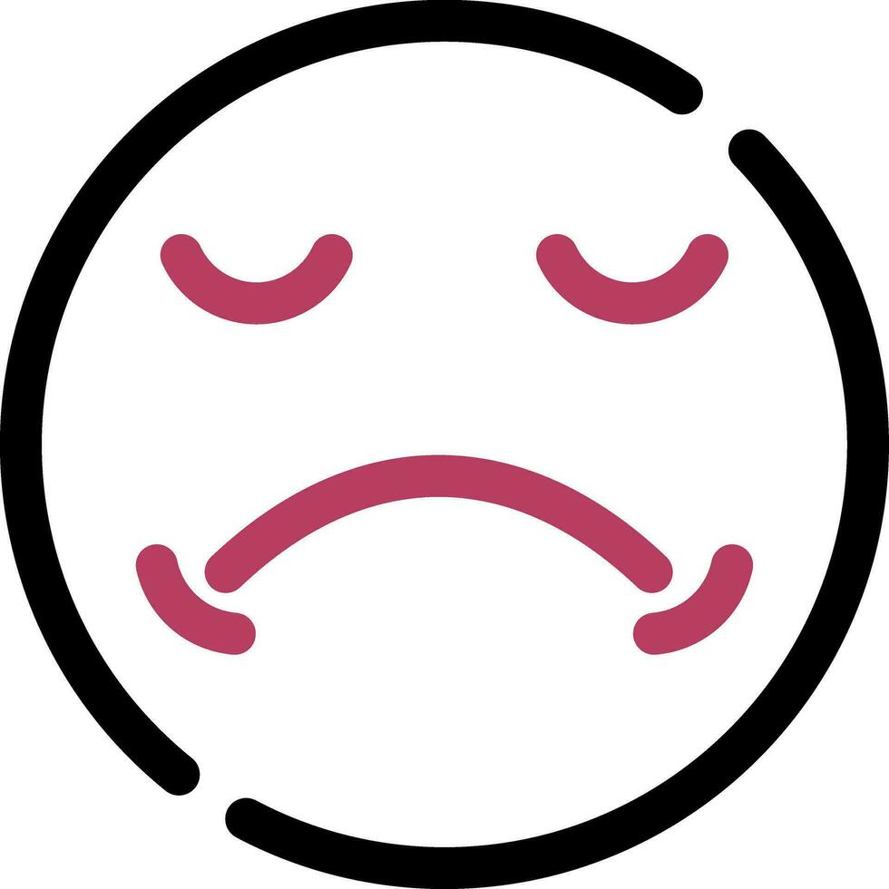 Sad Creative Icon Design vector