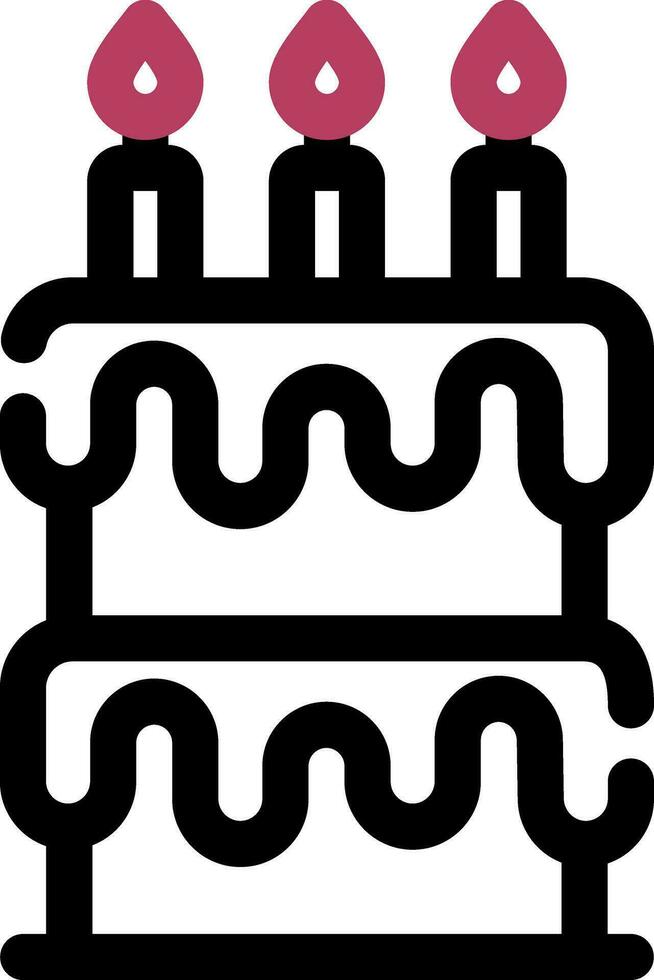 Birthday Cake Creative Icon Design vector