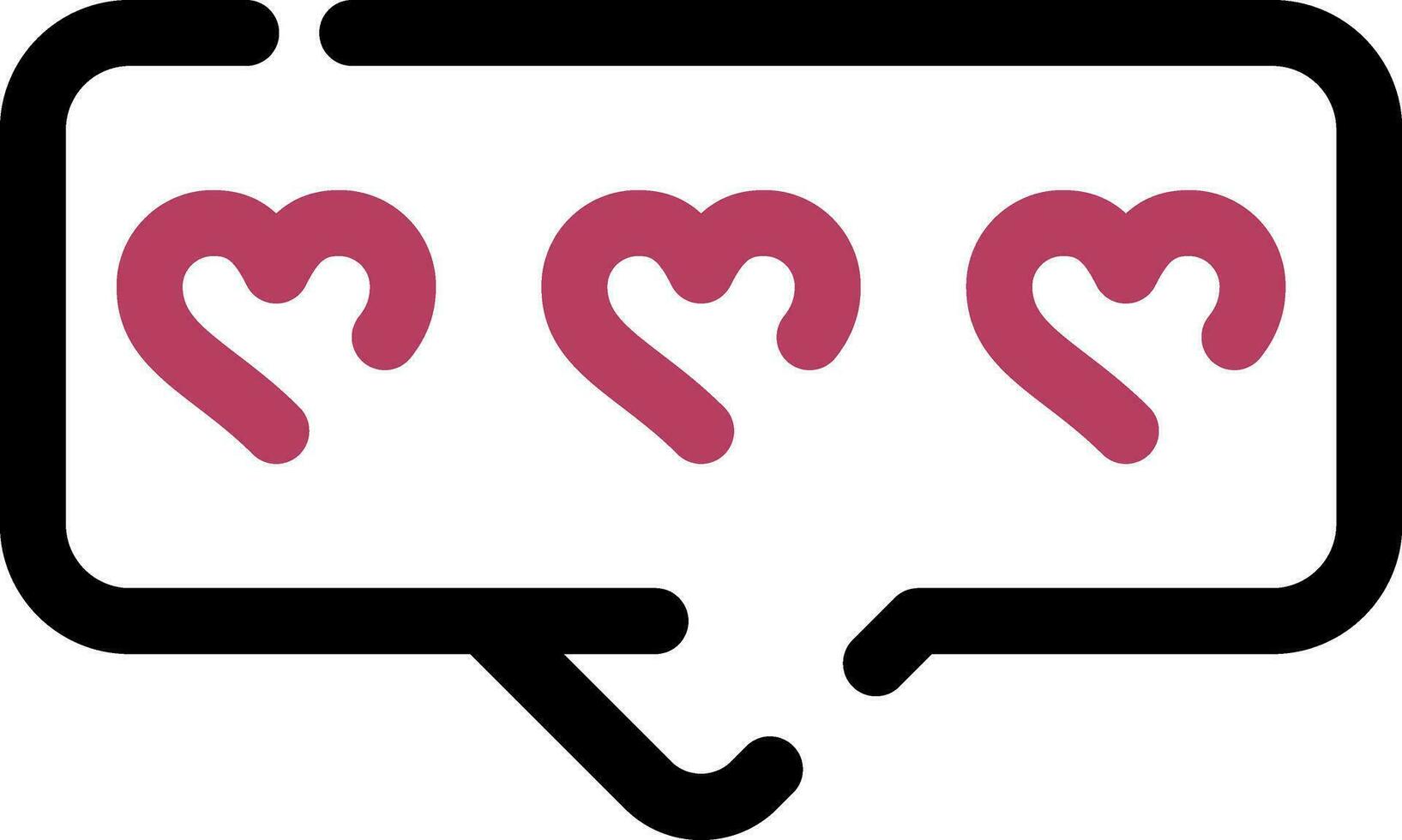 Comment Heart Creative Icon Design vector