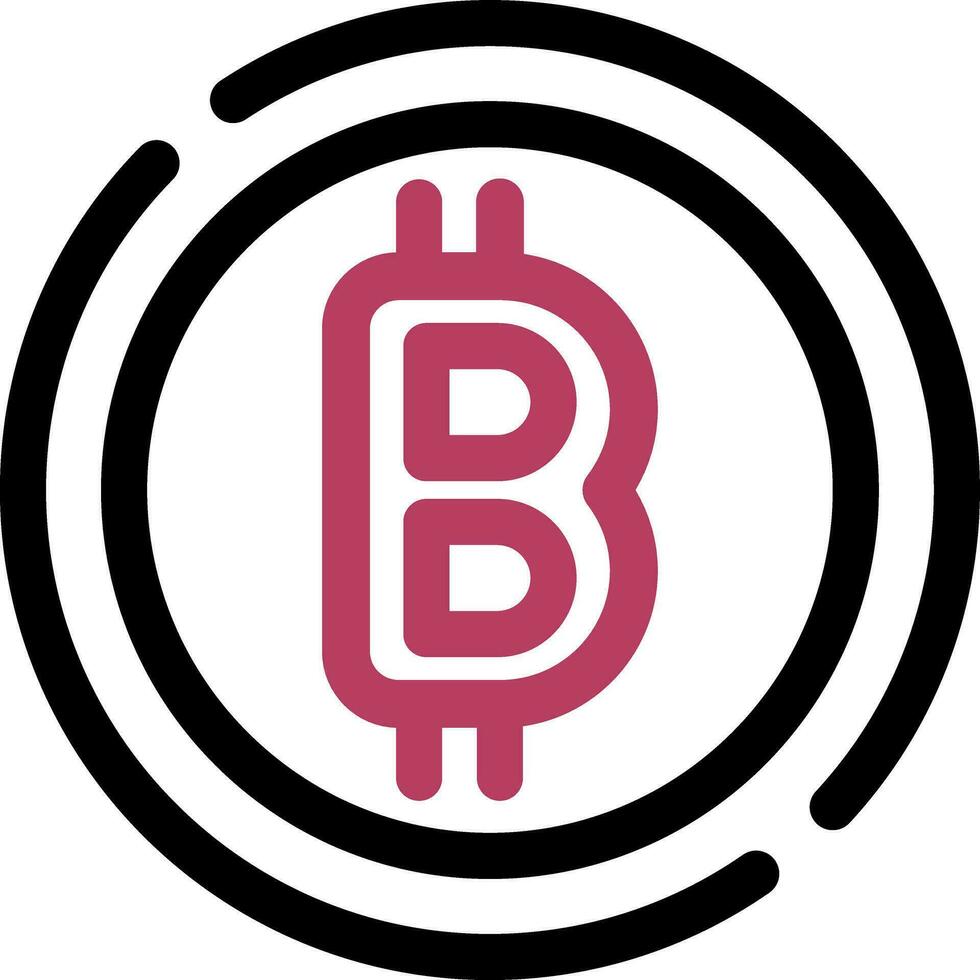 bitcoin creativo icono diseño vector