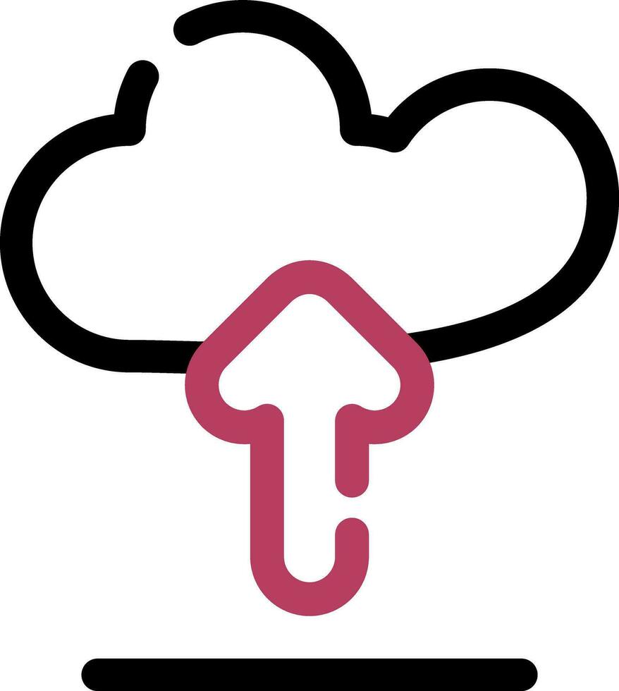 Cloud Upload Creative Icon Design vector