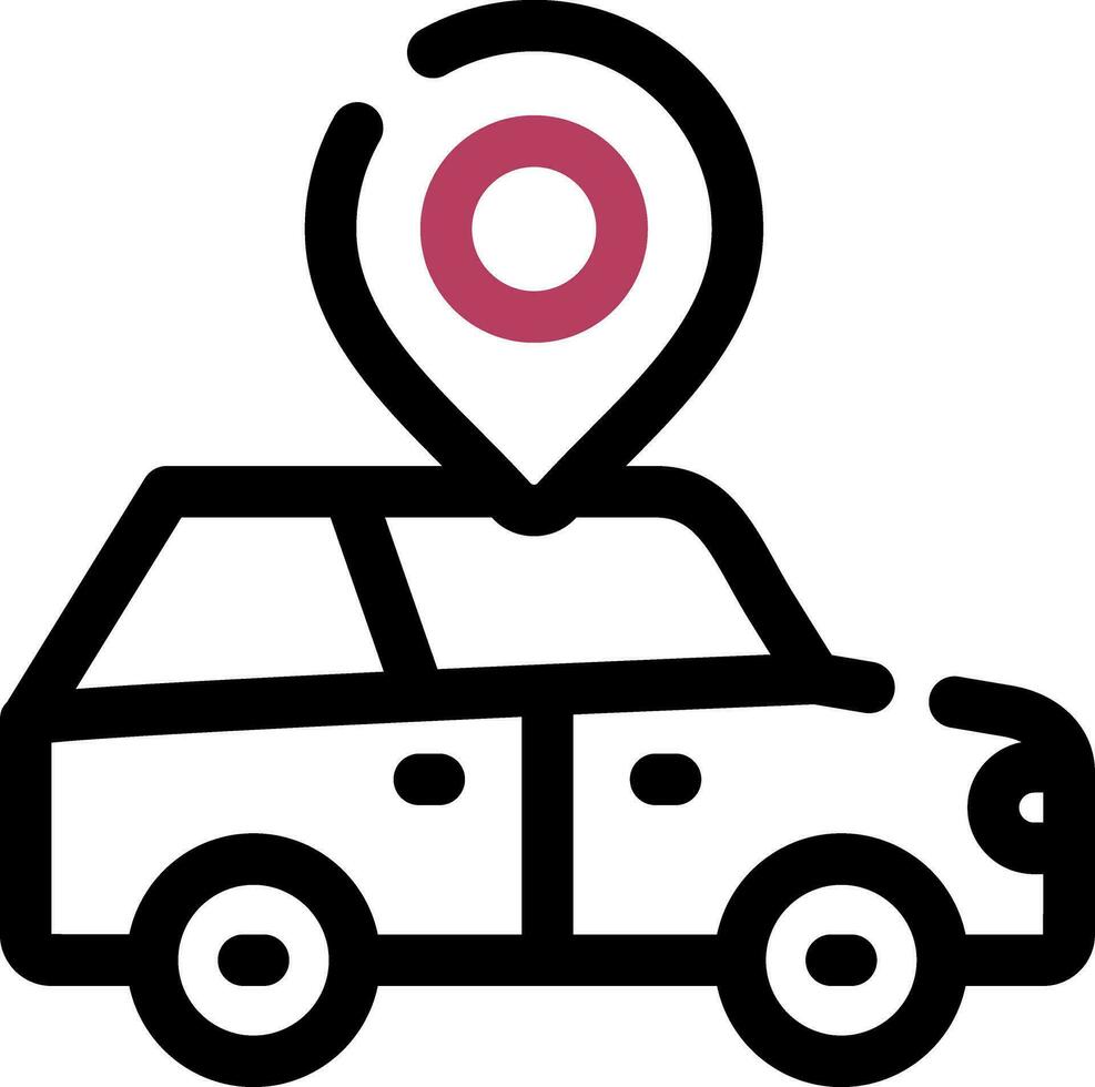 Car Location Creative Icon Design vector