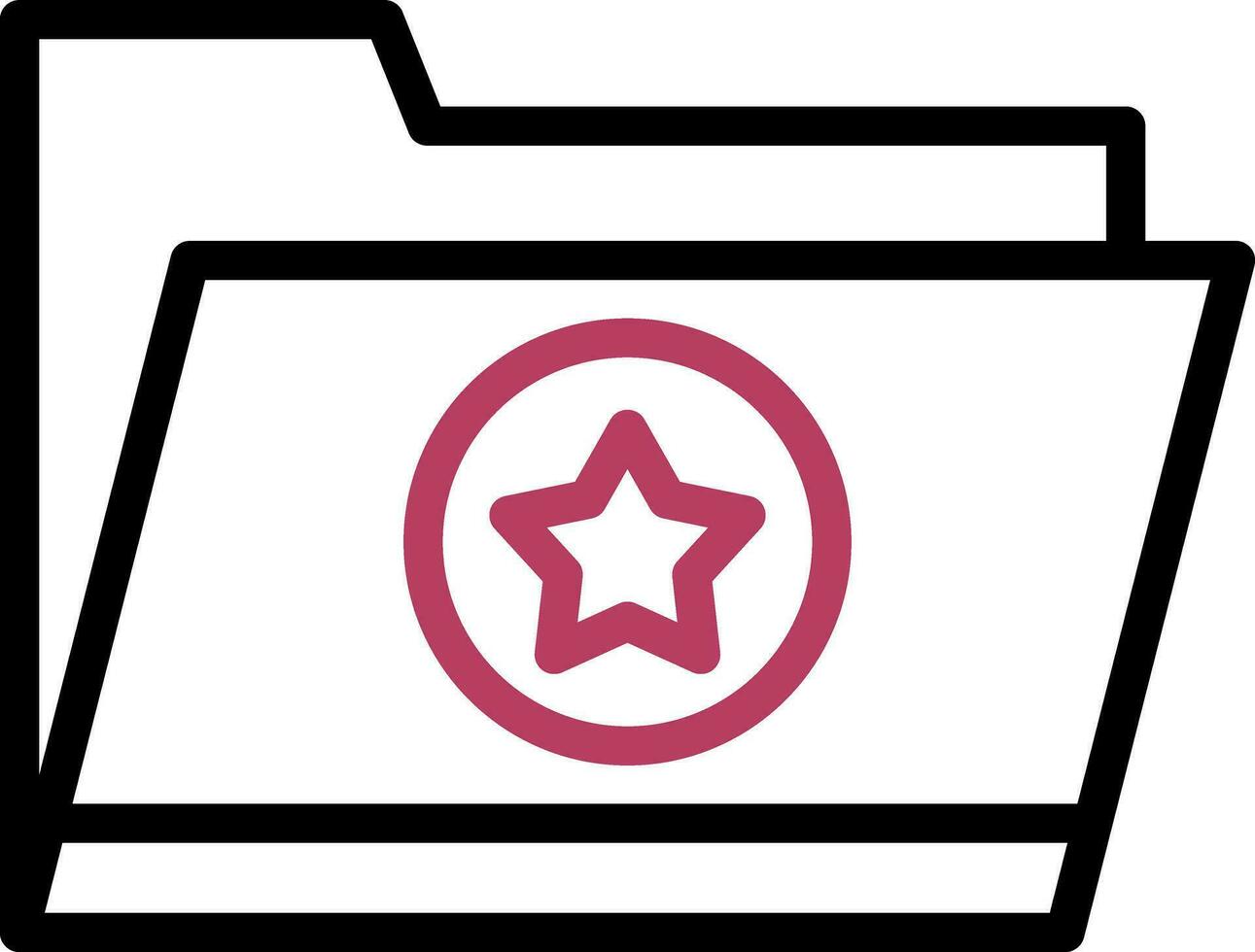 Favorite Folder Creative Icon Design vector