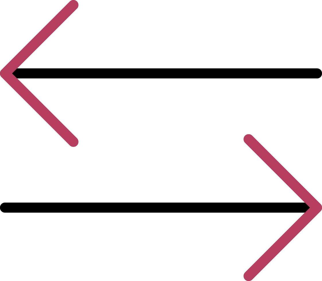 Double Arrow Creative Icon Design vector
