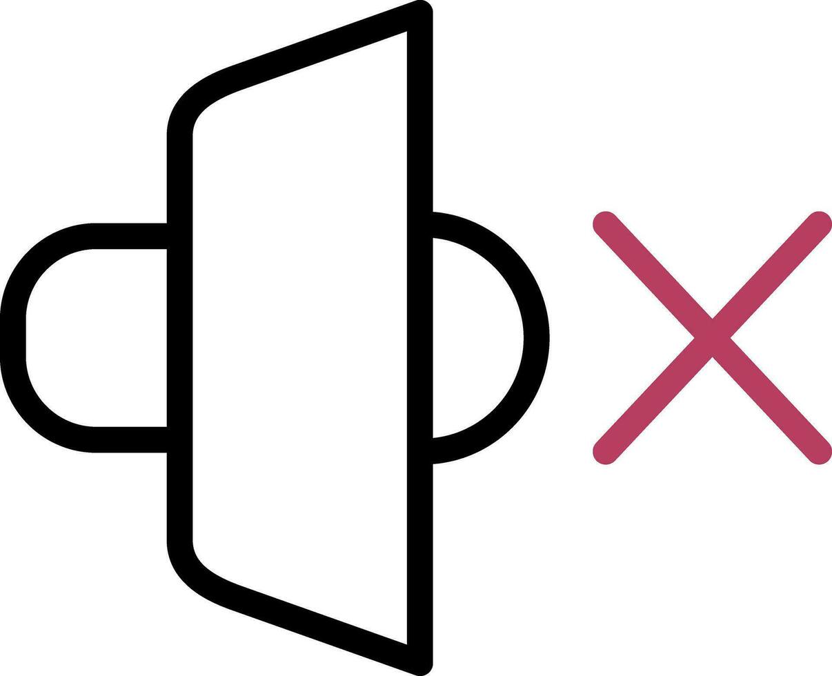 Mute Speaker Creative Icon Design vector