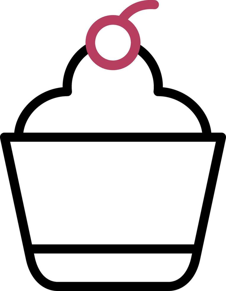 diseño de icono creativo de cupcake vector