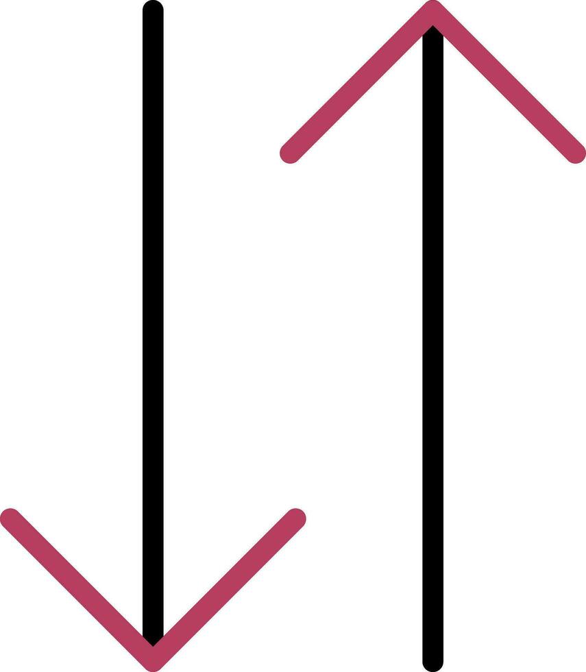 Double Arrow Creative Icon Design vector