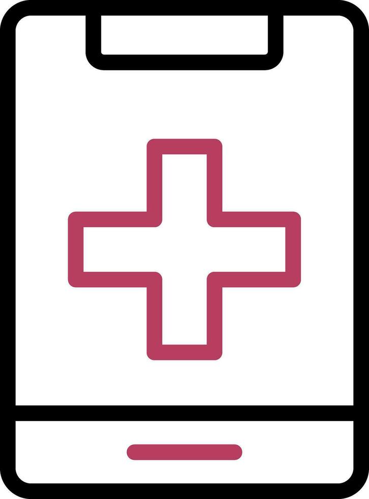 Medical Phone Creative Icon Design vector
