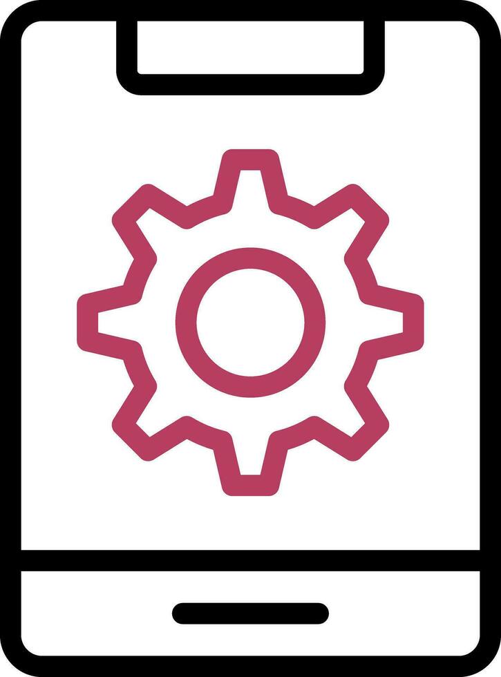 Mobile Setting Creative Icon Design vector