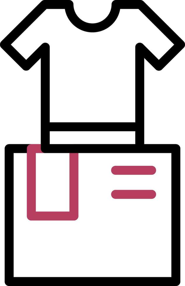 Clothes Box Creative Icon Design vector