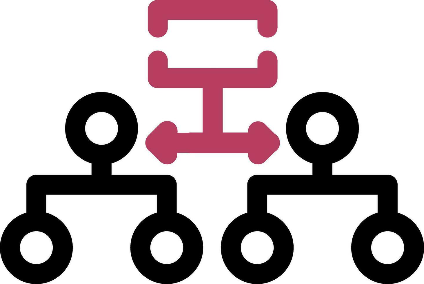 Labeled Hierarchy Creative Icon Design vector