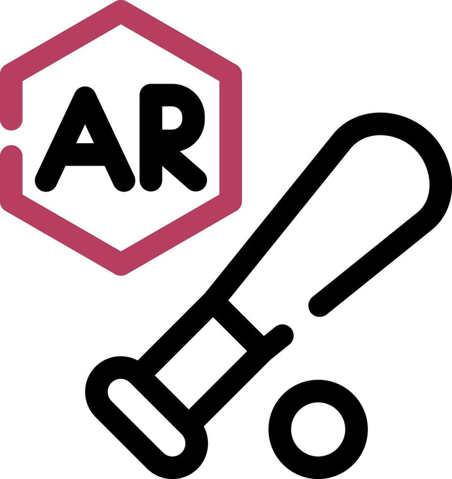 Ar Baseball Creative Icon Design vector