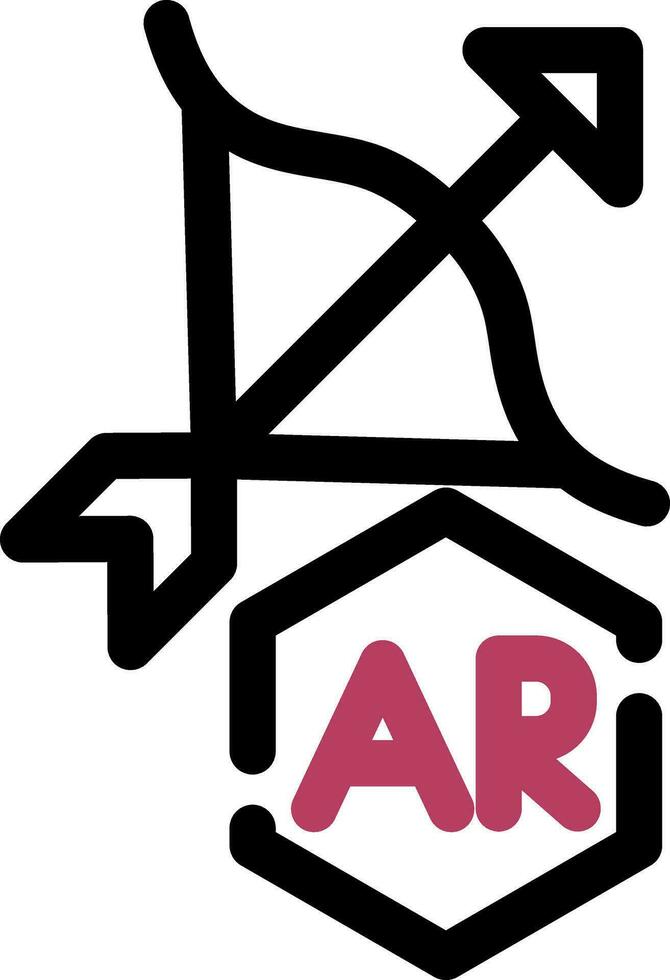 Ar Archery Creative Icon Design vector