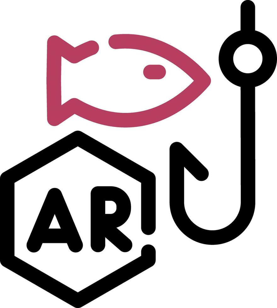 Ar Fishing Creative Icon Design vector