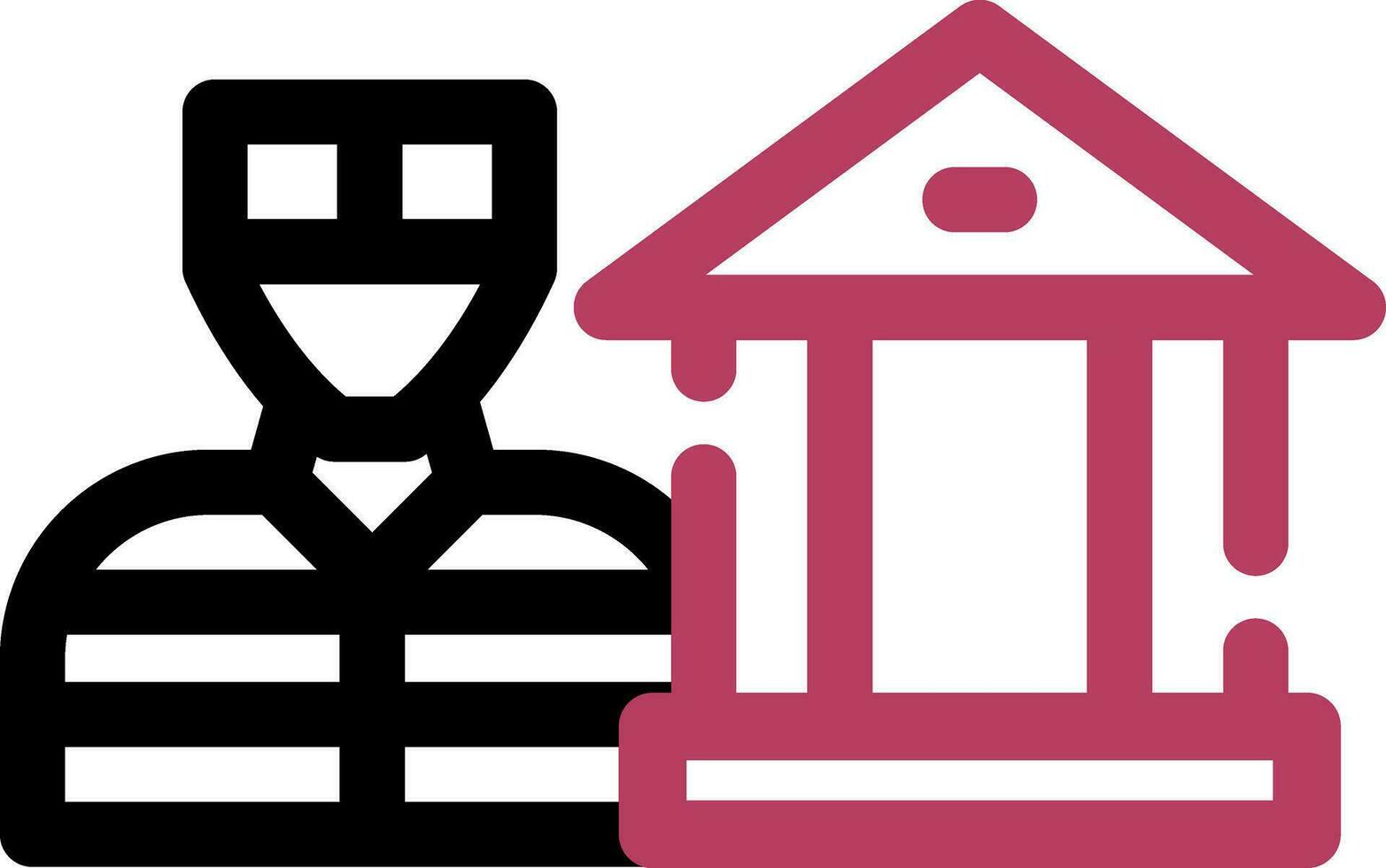 Bank Robbery Creative Icon Design vector
