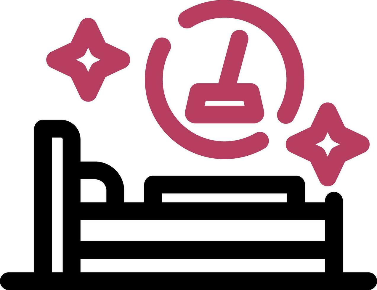 Airbnb Cleaning Creative Icon Design vector