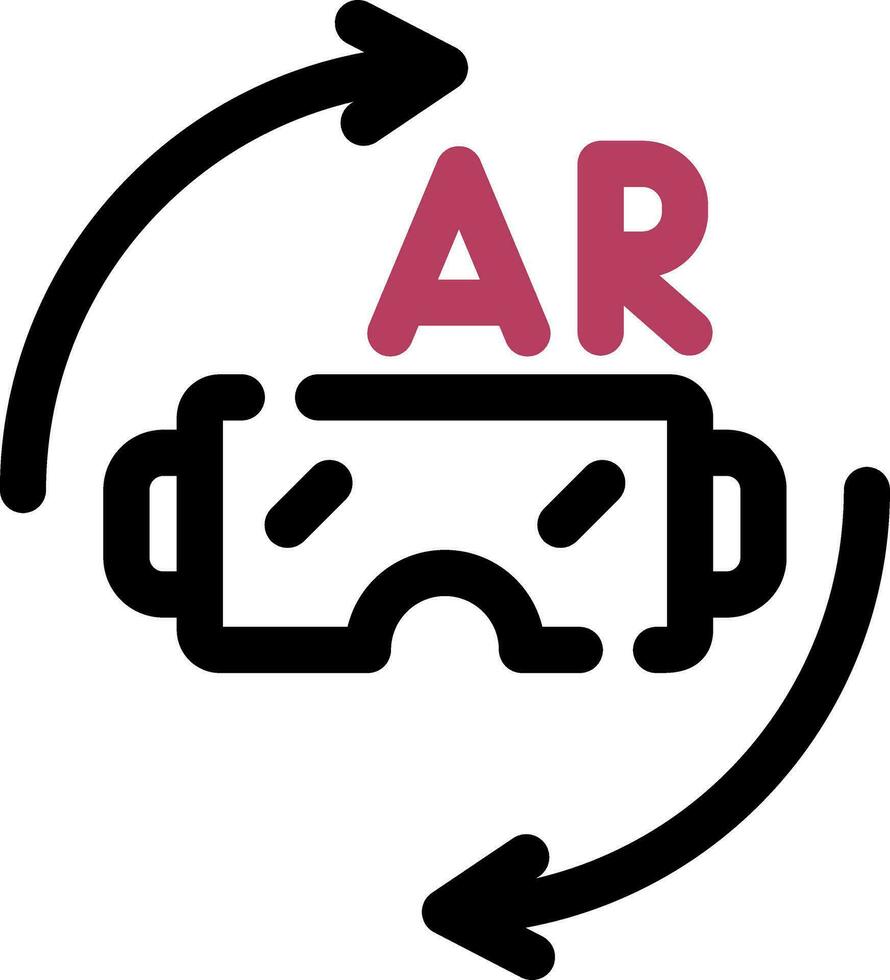 Vr Glasses Creative Icon Design vector